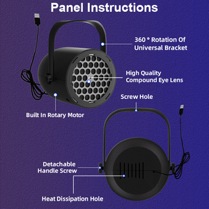 Đèn chiếu Gobo Giáng Sinh 2025, đèn LED trang trí trong nhà Halloween, quà tặng Giáng Sinh, đèn Giáng Sinh - Product Image 5