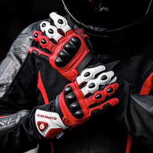 Nuevos Guantes de Motocicleta de Piel Sintética PU de Alta Calidad al por Mayor, Personalizados, Casuales, Deportivos, Impermeables y Transpirables - Product Image 4