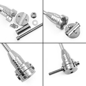 Новинка 2023, прохладный хромированный задний боковой упор для мотоцикла, флаг, государственный флаг - Product Image 4