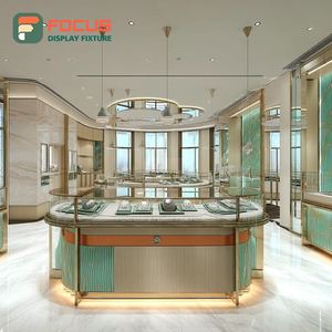 Système de présentation de bijoux de luxe, vitrine en verre pour magasin commercial, surface polie - Product Image 6