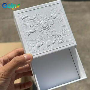 <span class=keywords><strong>Boîte</strong></span> à <span class=keywords><strong>tiroir</strong></span> 3D gaufrée de qualité supérieure, emballage cadeau rigide de luxe personnalisé pour bijoux et accessoires - Product Image 2