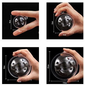 Hai Haft Phần Bóng Nhựa Treo Bóng Trong Suốt Giáng Sinh Bóng 10Cm 20Cm Cho Đảng - Product Image 3