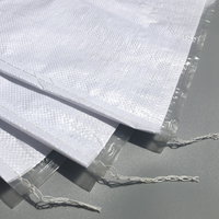 Sac en plastique tissé PP blanc en gros pour la logistique chimique, résistant à l'humidité, laminé, prix fabricant