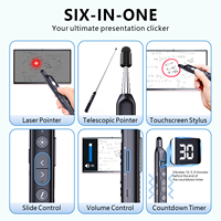 2,4 GHz RF Laserpointers Norwii Professionele Bluetooth Afstandsbediening Oplaadbare Draadloze Presentatie-apparaten met Touchscreen Stylus