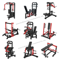 Machine de presse de jambe assise commerciale avec boucle de jambe chargée par plaque et extension-équipement de force de gymnastique multifonctionnel 3-en-1