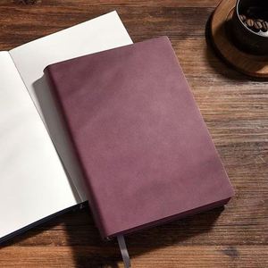 Carnet de dessin et d'agrandissement A5 à spirale avec couverture en cuir épaisse, personnalisable, idéal pour la copie manuelle – Cadeau - Product Image 3