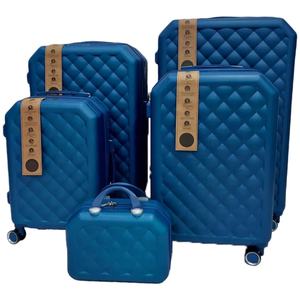 Ensemble de bagages à roulettes 5 pièces en ABS de bonne qualité pour garçons, étanche, avec serrure à combinaison - Valise de <span class=keywords><strong>voyage</strong></span> classique et moderne - Product Image 1