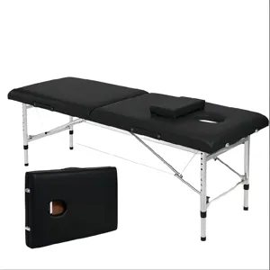 Cama de massagem dobrável portátil para acupuntura e moxabustão de corpo inteiro, cama de SPA para salão de beleza facial