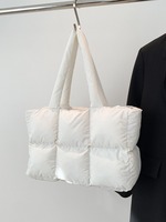 Sac fourre-tout matelassé personnalisé pour femme, sac à bandoulière rembourré et léger avec fermeture éclair, sac à main souple pour femme