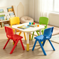 Chaise robuste en plastique pour enfants et étudiants avec dossier – Siège d'apprentissage robuste pour la maternelle, la maison, l'étude, la formation et la salle de classe