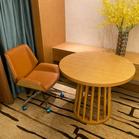 Ensemble de meubles de chambre personnalisés : Armoire sur mesure, Panneau mural TV, Console, Lit rembourré, Mobilier d'hôtel