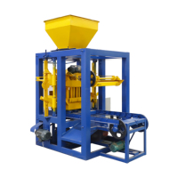 Qt4-26 semi automatique bloc de ciment fabrication de briques machines en ouganda