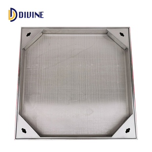 Couverture de regard d'égout invisible en aluminium encastrée pour extérieur <span class=keywords><strong>DIVINE</strong></span>, durable, résistante à la corrosion, avec cadre - Product Image 3