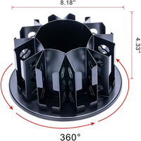 Support à capsules de café Nespresso et Dolce Gusto en métal robuste, rotatif, pour comptoir