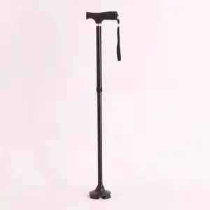 Smart Cane T Handle Soft Ergonomic Grip Anti-Skid Base Walking Stick For Parents Crutches Cane Folding Adjustable