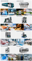 Compresseur industriel Robin, machine à glaçons en tube, 1 tonne, refroidissement par eau, acier inoxydable de qualité alimentaire, haute productivité, machine commerciale