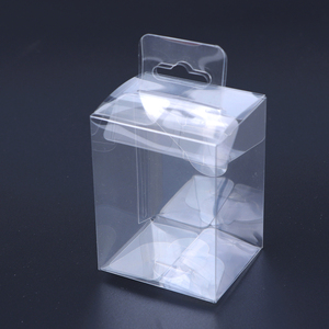 Plastic Printing PVC Boxes Display Packaging Folding Acetate Boxes Transparent Vinyl PVC PET RPET Packaging Hand Folded Boxes