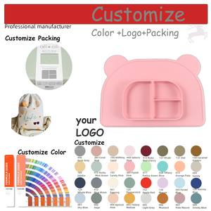 2024 ensemble de vaisselle à diviseur sur le thème des animaux assiette et <span class=keywords><strong>bol</strong></span> à boules pour enfants pour bébé et maman <span class=keywords><strong>papa</strong></span> en boîte pour manger et se nourrir - Product Image 1