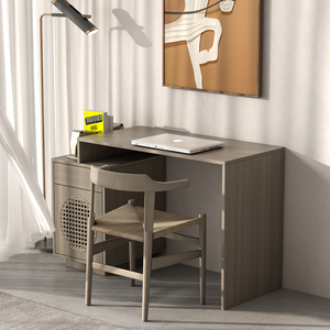 Ensemble complet FF&E Topohut Senna Series en chêne gris foncé et rotin pour projets résidentiels, hôteliers et de villégiature en gros - Product Image 5