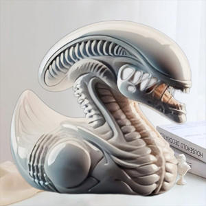 Estatua de resina de <span class=keywords><strong>pato</strong></span> alienígena, adorno de <span class=keywords><strong>pato</strong></span> alienígena malvado, decoración de escritorio y salpicadero de coche de resina, regalo divertido - Product Image 5