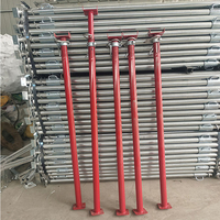Étais de coffrage télescopiques réglables en acier galvanisé 1,6m-6m, poteaux de soutènement haute résistance 800kg pour extérieur