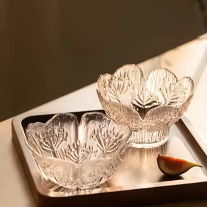En gros, Bols à dessert en verre jetables en stock et Ensembles de vaisselle, Coupes à glace, Assiettes à fruits vintage pour fêtes et restaurants - Product Image 2