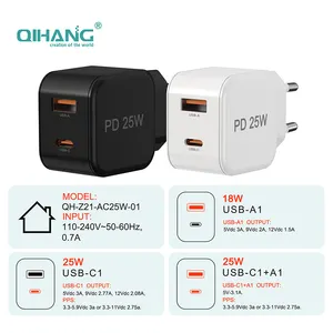 Family Design KC CB CE <span class=keywords><strong>Cargador</strong></span> rápido de doble puerto <span class=keywords><strong>25W</strong></span> <span class=keywords><strong>Cargador</strong></span> de súper carga para teléfono para <span class=keywords><strong>Samsung</strong></span> - Product Image 5