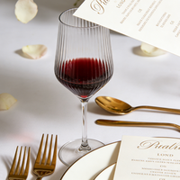 Verre à vin vintage de luxe 21OZ Verre à vin transparent Grand gobelet personnalisé Logo Verres à vin en verre pour la vente en gros