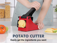 Groothandel Roestvrijstalen Groente Fruit Cutter Dicer Handmatige Bediening Voedselverwerkende Machine Voor Wortel Aardappelchips Ui