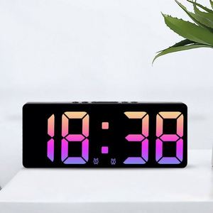 Hot Sale New Design LED Temperature Calendar Alarm <b>Clock</b> <b>Battery</b> Powered Electronic Desk <b>Clock</b> Voice Activated Wake-up LUMINOVA - Product Image 3