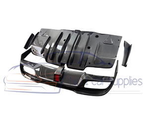 Difusor de parachoques trasero de fibra de carbono estilo IMP con recortes de escape para W205 C63 condición nueva pieza de automóvil - Product Image 1