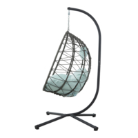 Support de chaise suspendue en acier moderne pour l'extérieur, chaise suspendue de patio, support de chaise suspendue pour chambre à coucher, salon, balcon, jardin