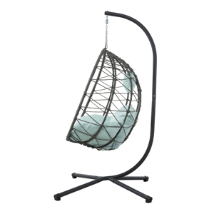 Support de chaise suspendue en acier moderne pour l'extérieur, chaise suspendue de patio, support de chaise suspendue pour chambre à coucher, salon, balcon, jardin - Product Image 4