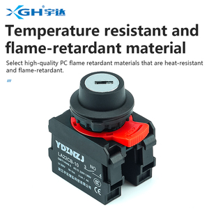 Pulsante a Pressione con Testa in Metallo 22MM Momentaneo IP65 10A 1NO/2NO Interruttore in Plastica Facile da Rimuovere LA22EB-11Y/<span class=keywords><strong>2</strong></span> - Product Image 3