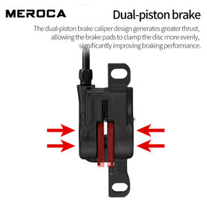 MEROCA 160毫米铝合金MTB多色油盘制动器MT500左后右前2活塞自行车液压制动器 - Product Image 5