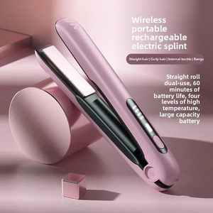 Mini kablosuz USB şarj edilebilir düzleştirici saç düzleştirici ve bukle makinesi 2 1 taşınabilir şekillendirme cihazı - Product Image 2