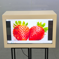 21.5 pouces 3 D holographique dernier style écran transparent 3d projecteur d'hologramme écran LCD projecteur d'affichage publicitaire
