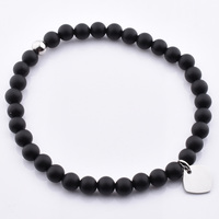 Vente en gros de perles de sodalite rondes naturelles de 6mm Bracelet extensible en pierre semipreci pour femmes Bracelet en pierre naturelle