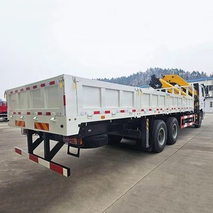 Camión Grúa Shacman F3000 6x4 de 16 Toneladas con Brazo Articulado, Camión Cargador Plegable de 20t para Construcción de Puentes - Product Image 6