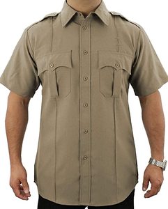 100% Polyester Short Sleeve <strong>Uniform</strong> Shirt Wholesale Security <strong>Prison</strong> Guard Officer <strong>Uniform</strong> Shirts for Men - Product Image 4