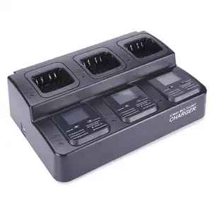 Customizable Replaceable Slot Type 3 Way Multi Unit Intelligent Walkie Talkie Battery Charger