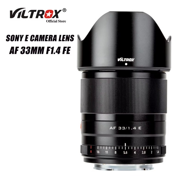 Viltrox 33mm F1.4 APS C Auto Focus Prime Lens Large Aperture Portrait Camera Lens for Sony E Mount Mirrorless Cameras