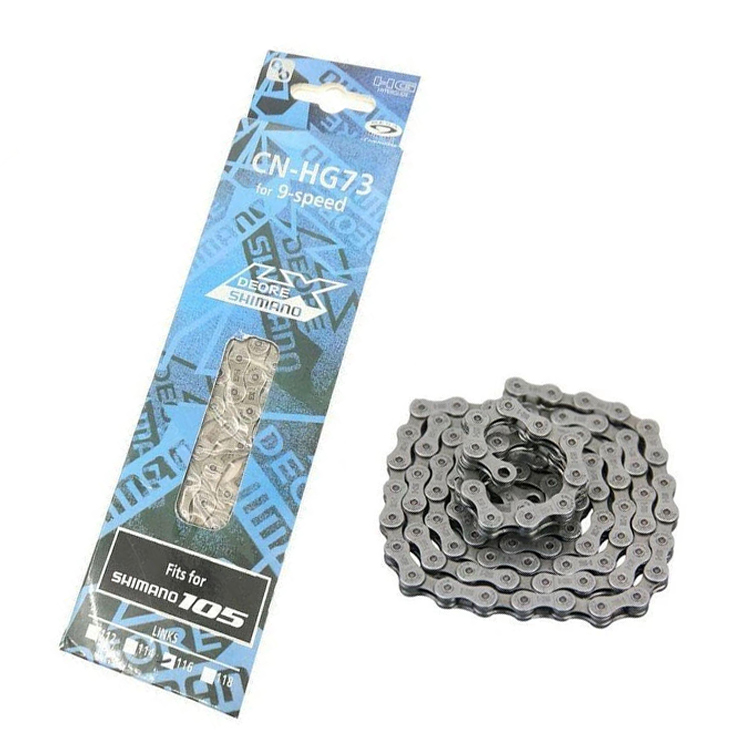 Цепь Shimano HG73, 9 скоростей, подходит для SHIMANO 10S с волшебным штифтом, цепь для горного велосипеда, запчасти для велосипеда