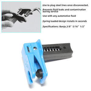 Kit de quatre pinces de serrage pour bouchon de liquide de frein en acier, outil d'étanchéité automobile pour raccords <span class=keywords><strong>OLIVER</strong></span>, empêchant les fuites de tuyaux d'huile - Product Image 2