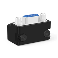 DB 15 broches femelle 90 degrés 270 degrés Angle droit VGA mâle à femelle adaptateur haut vers le bas adaptateur VGA à angle droit