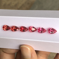 Pierre de saphir naturel personnalisé Padparadscha saphir pierre en vrac diamant cultivé en laboratoire pour bijoux
