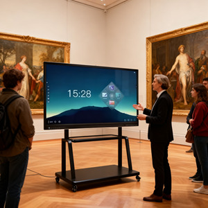 Prix d'usine, téléviseur intelligent 4K 65 75 85 108 pouces, tableau blanc interactif avec logiciel multilingue, écran LCD CM-110, prix d'usine - Product Image 1
