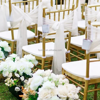 Chaise Chiavari en fer et acier doré pour événements, mariages, hôtels et fêtes – Vente en gros à prix réduit