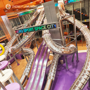 Conception sur mesure de terrain de jeux intérieur clé <span class=keywords><strong>en</strong></span> main, fabricant d'équipements de jeux souples pour enfants avec toboggan commercial et matrice de jeux pour centres commerciaux - Product Image 4