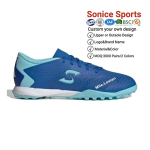Chaussures de football sans lacet Protection de la cheville, chaussures de football au sol ferme professionnelles, conception de chaussures de <span class=keywords><strong>futsal</strong></span> personnalisées - Product Image 1